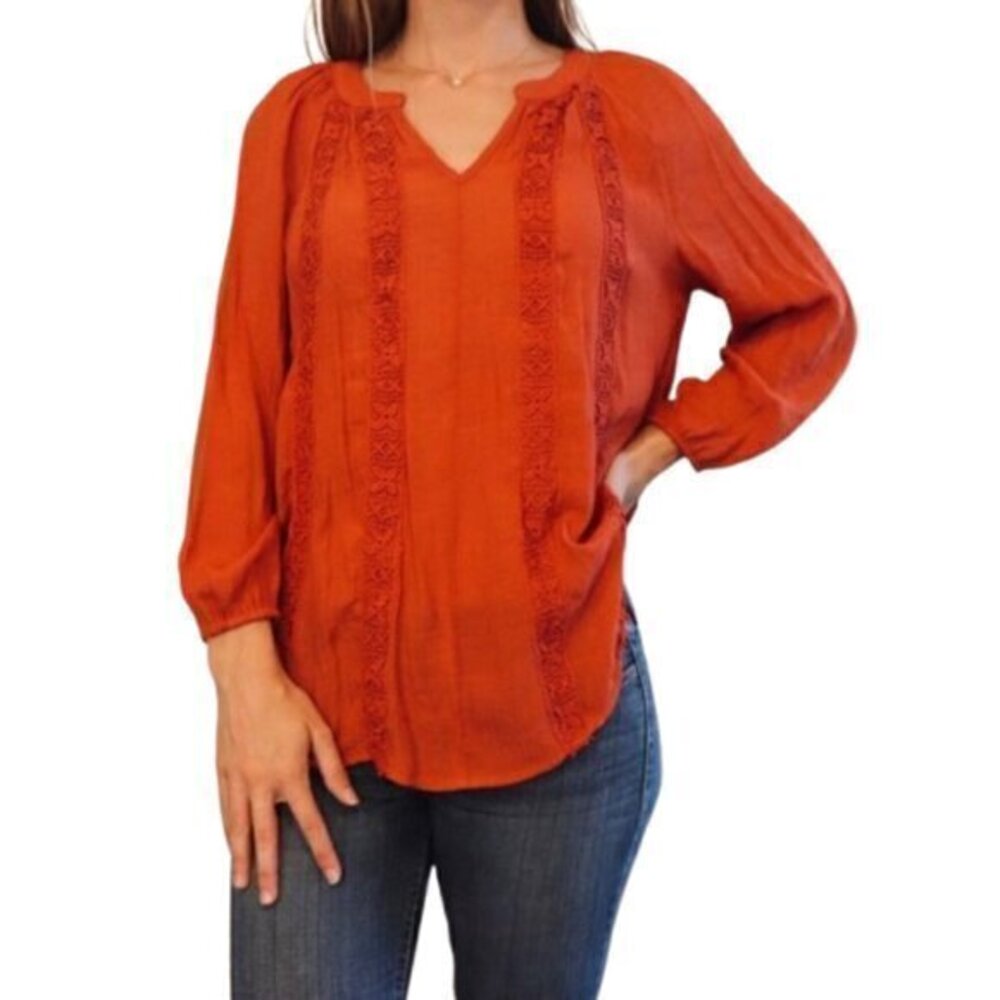 [Counterparts] Burnt Orange Blouse - Size XL